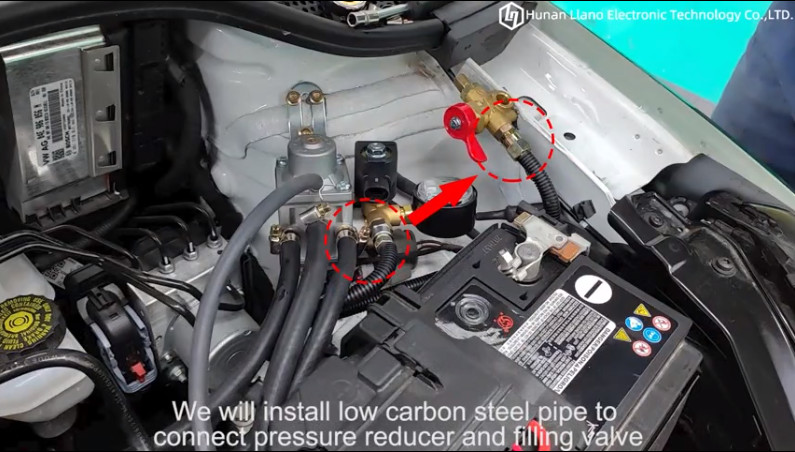 Latest company Cases about 3-4 installi il tubo d'acciaio a basso tenore di carbonio per collegare il riduttore di pressione e la valvola di rifornimento