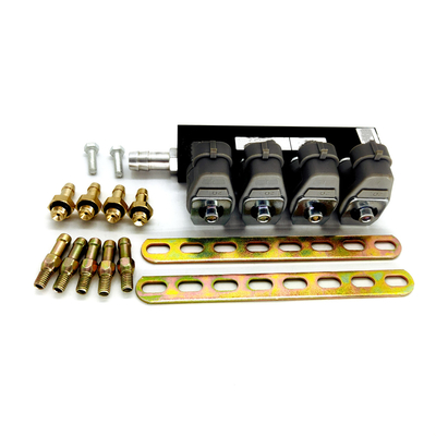 167HZ 2 ohm Grey Injector Rail LN-LIG1S per 4 il corredo di conversione del gas del cilindro CNG GPL