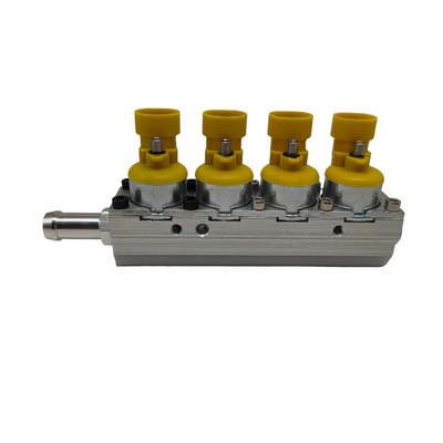 Iniezione di ferro giallo Silver Rail Professional testata per auto a 4 cilindri a GNC o GPL