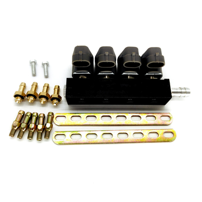 167HZ 2 ohm Grey Injector Rail LN-LIG1S per 4 il corredo di conversione del gas del cilindro CNG GPL