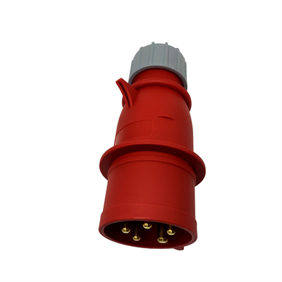 LLANO impermeabilizzano il Pin 7KW di 380V-415V CEE Charging Plug 5 con il connettore rosso