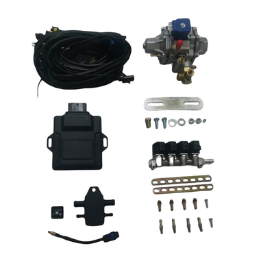 Mini kit di conversione CNG con binario iniettore a 4 cilindri ECU a 48 pin per auto CNG GNV
