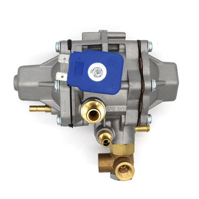 Regulatore di pressione del GNC in lega di alluminio blu e argento con potenza di bobina di 17 W