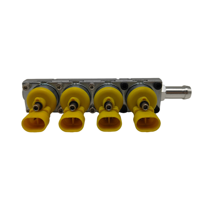 Iniezione di ferro giallo Silver Rail Professional testata per auto a 4 cilindri a GNC o GPL