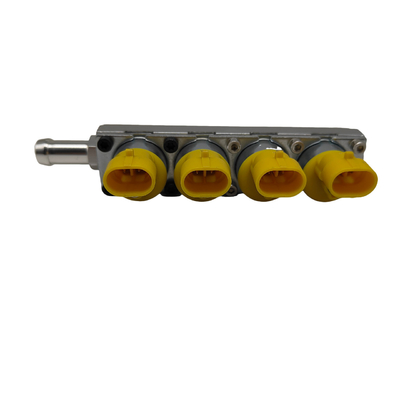 Iniezione di ferro giallo Silver Rail Professional testata per auto a 4 cilindri a GNC o GPL