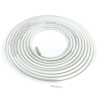 Tubo ad alta pressione 6mm bianco del gas del cilindro per la lunghezza su ordinazione del gas di GPL